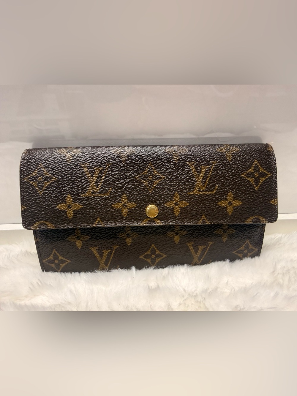 LOUIS VUITTON-TH0035 Monogram Canvas Wallet